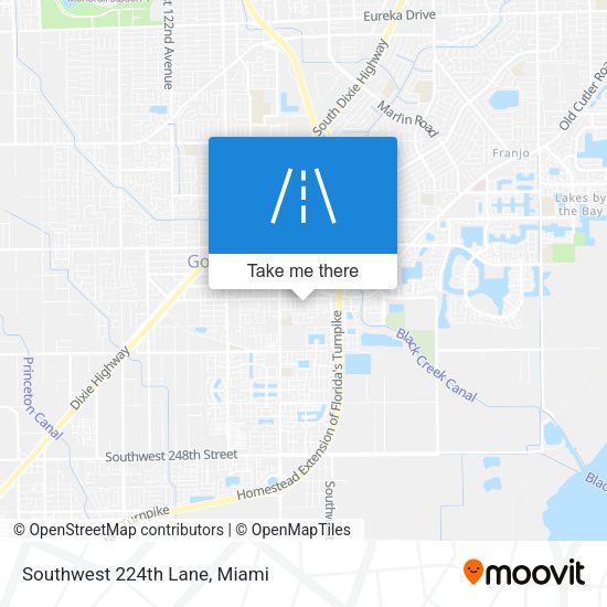 Southwest 224th Lane map