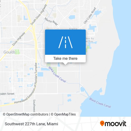 Southwest 227th Lane map