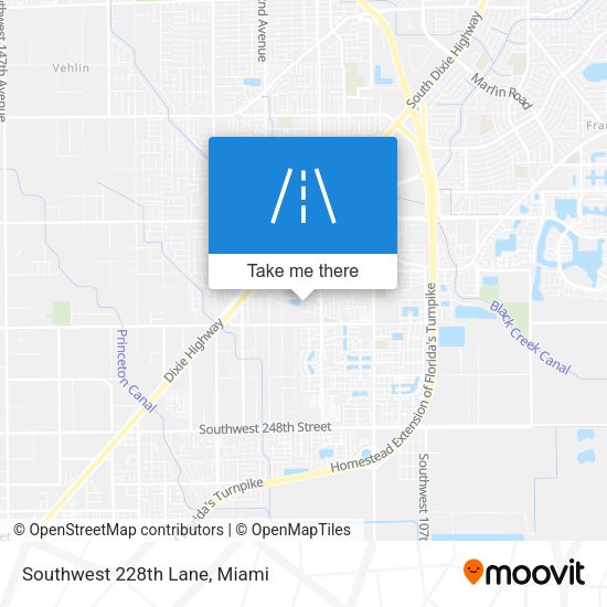 Southwest 228th Lane map