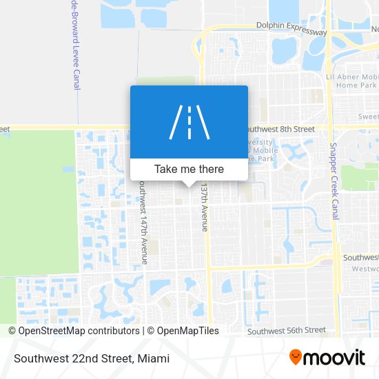 Mapa de Southwest 22nd Street