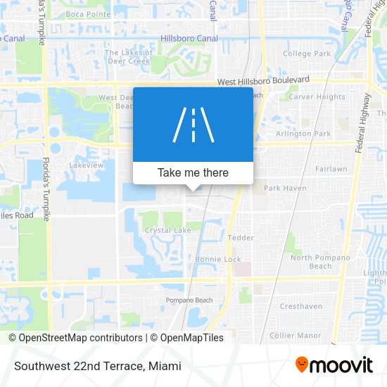 Southwest 22nd Terrace map