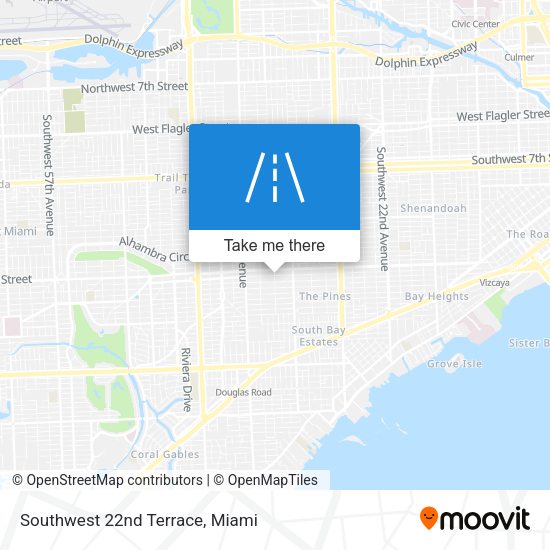 Mapa de Southwest 22nd Terrace