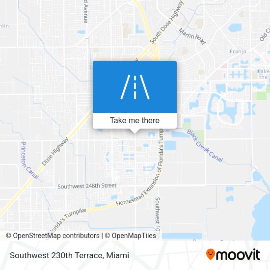 Mapa de Southwest 230th Terrace