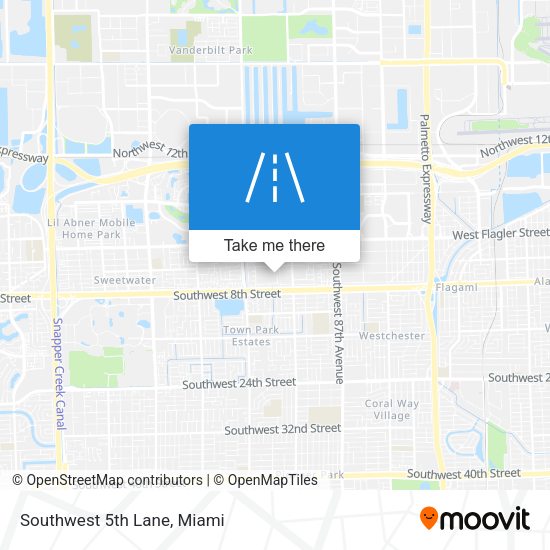Mapa de Southwest 5th Lane