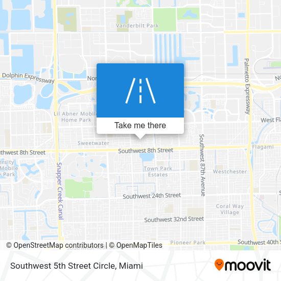 Mapa de Southwest 5th Street Circle