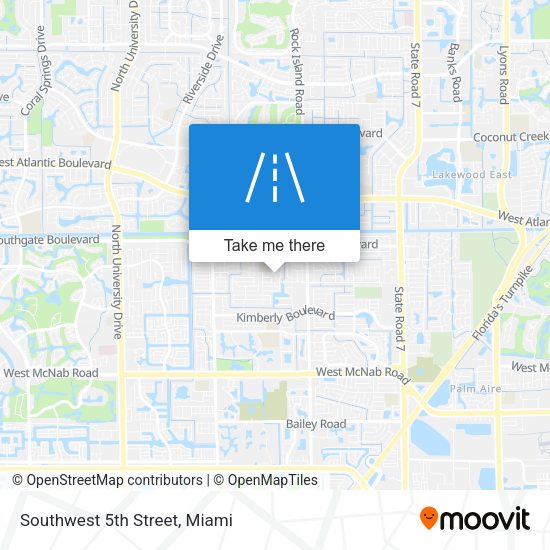Southwest 5th Street map