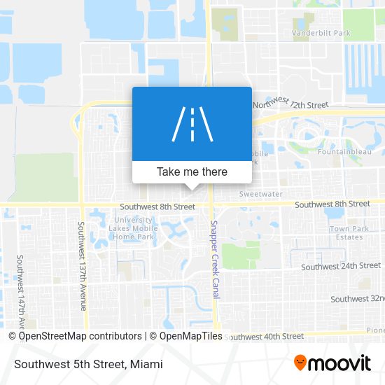 Southwest 5th Street map