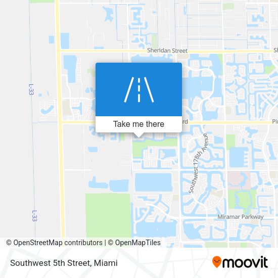 Mapa de Southwest 5th Street