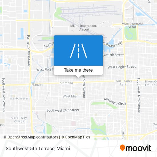 Southwest 5th Terrace map