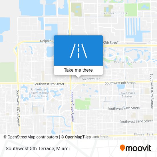 Southwest 5th Terrace map