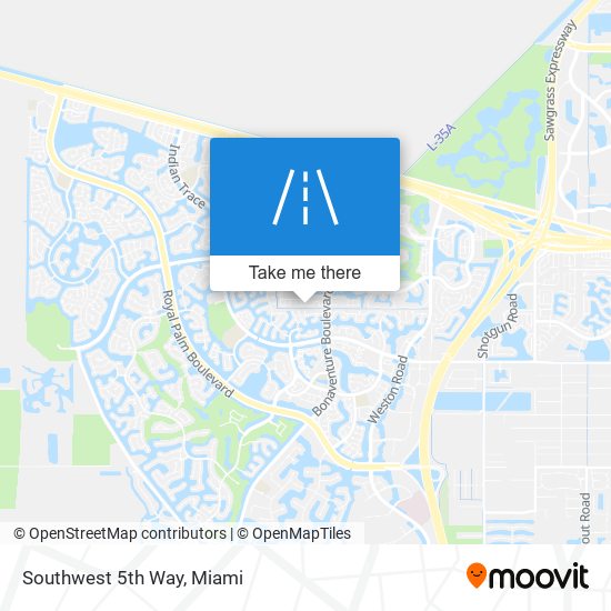 Southwest 5th Way map