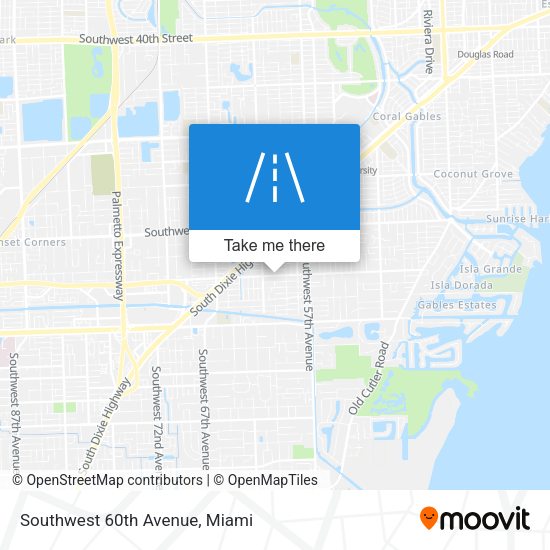 Southwest 60th Avenue map