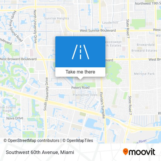 Southwest 60th Avenue map