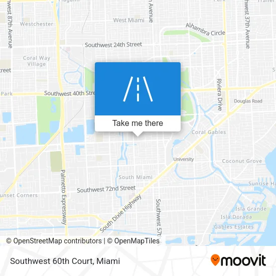 Southwest 60th Court map