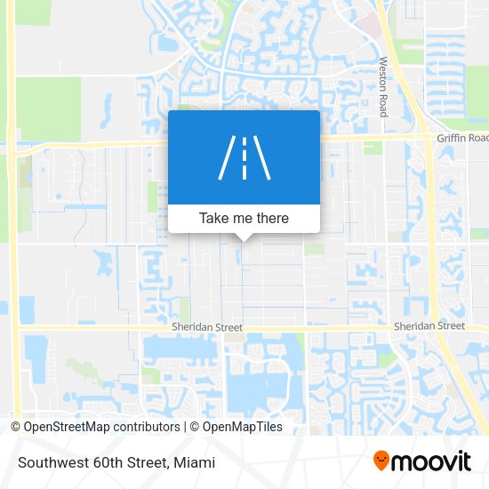 Southwest 60th Street map