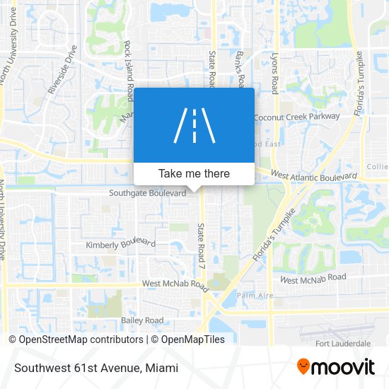 Southwest 61st Avenue map