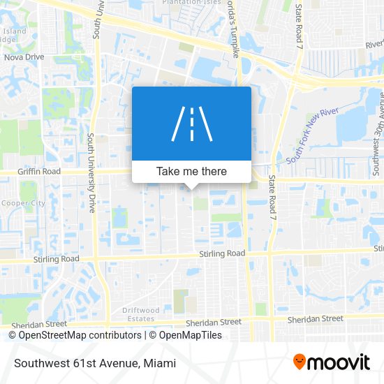 Southwest 61st Avenue map