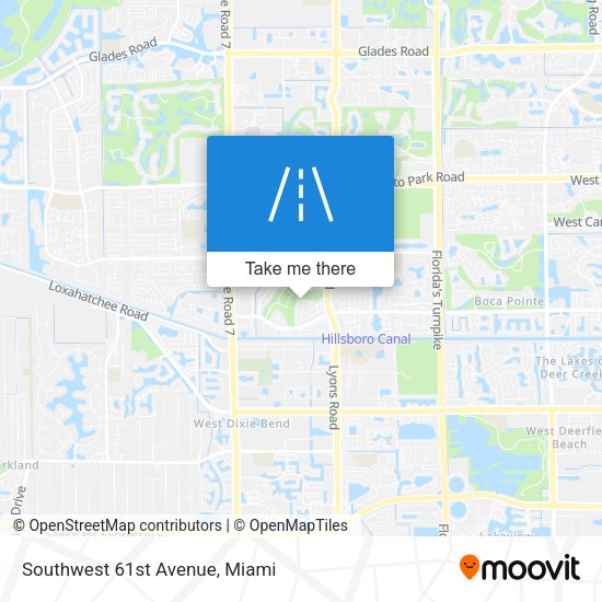Southwest 61st Avenue map