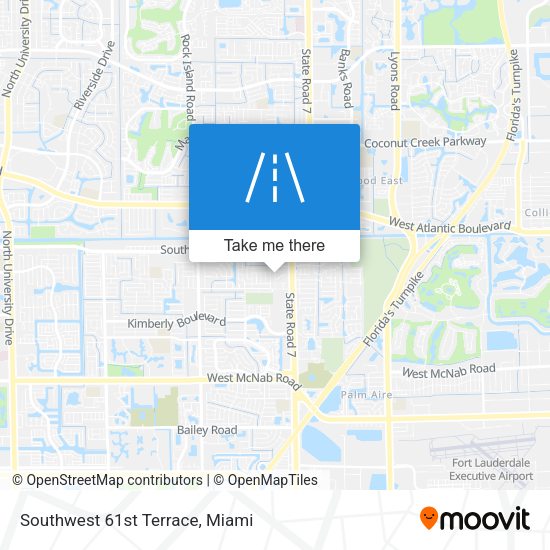 Mapa de Southwest 61st Terrace