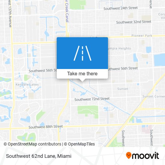 Southwest 62nd Lane map