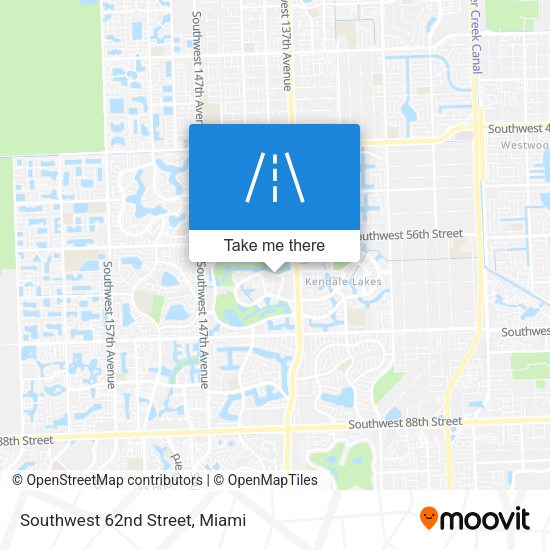 Southwest 62nd Street map