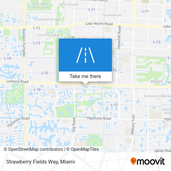 Strawberry Fields Way map
