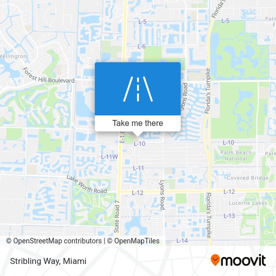 Mapa de Stribling Way