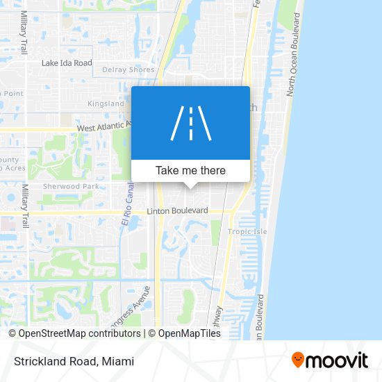Mapa de Strickland Road