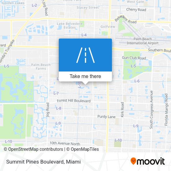 Summit Pines Boulevard map