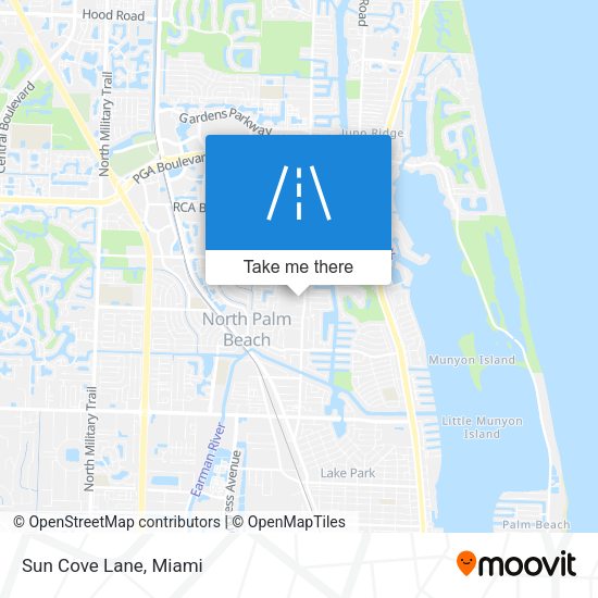 Mapa de Sun Cove Lane