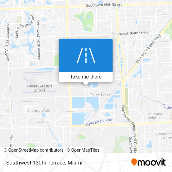 Southwest 130th Terrace map