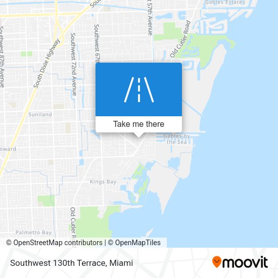 Southwest 130th Terrace map