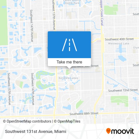 Southwest 131st Avenue map
