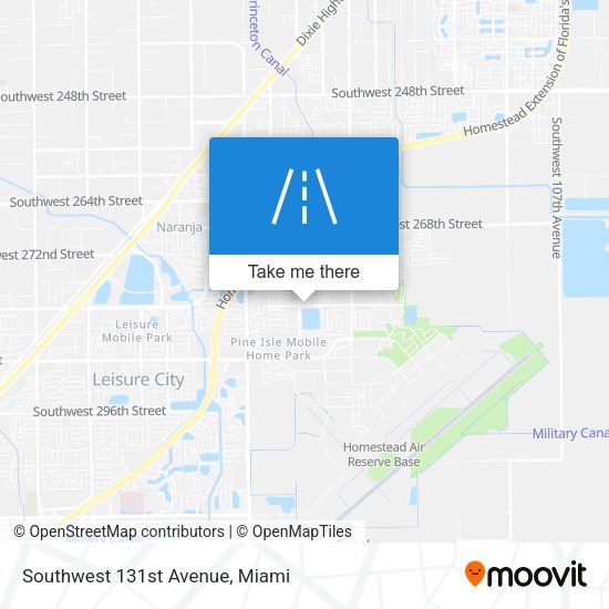 Southwest 131st Avenue map