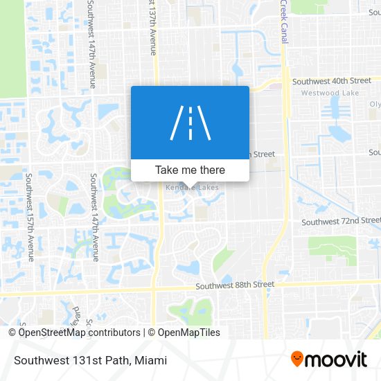 Southwest 131st Path map