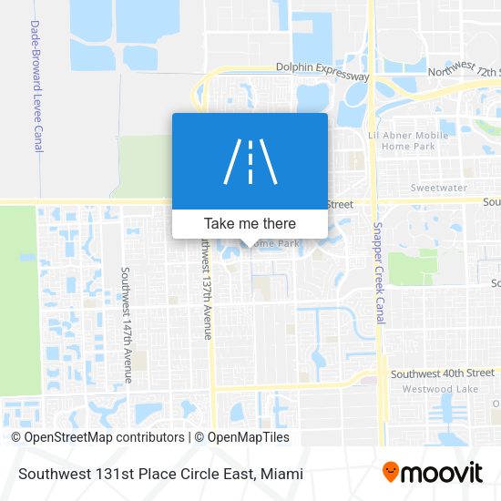 Southwest 131st Place Circle East map