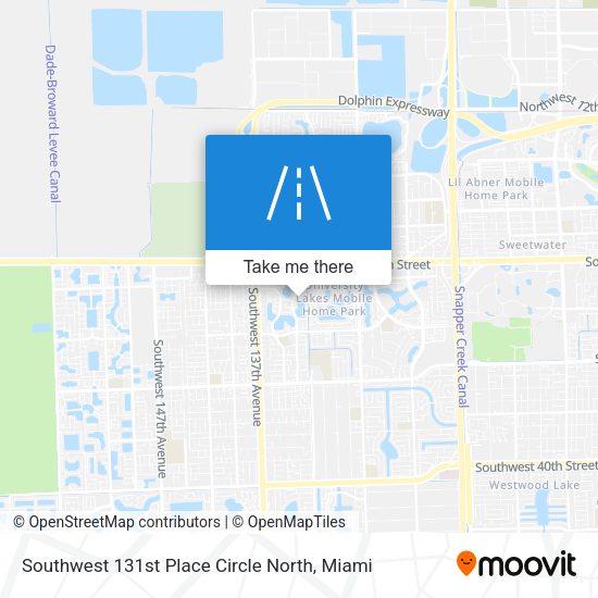 Southwest 131st Place Circle North map