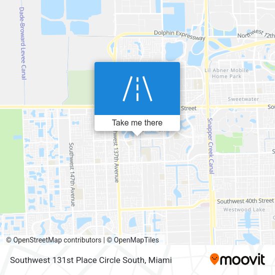 Southwest 131st Place Circle South map