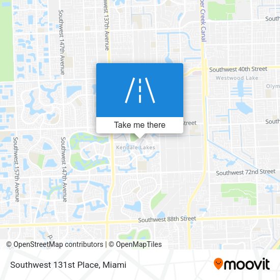 Southwest 131st Place map