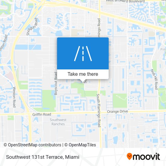 Southwest 131st Terrace map