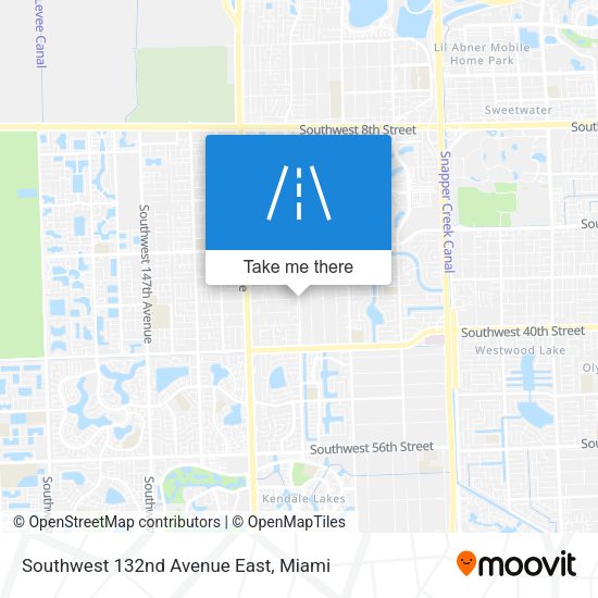 Mapa de Southwest 132nd Avenue East