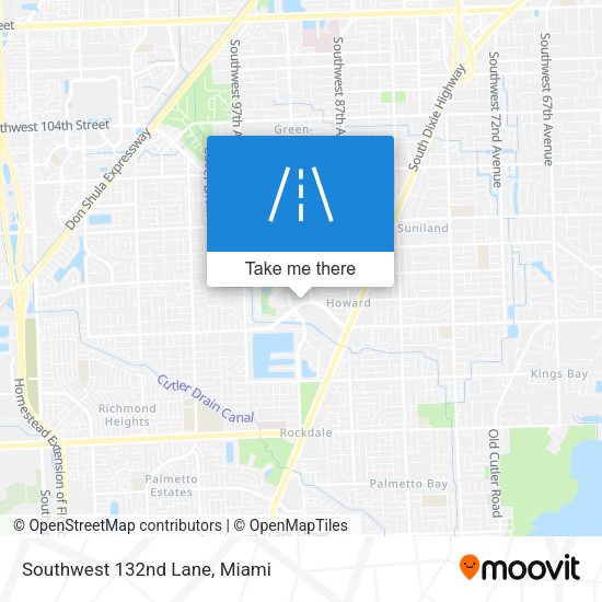 Mapa de Southwest 132nd Lane