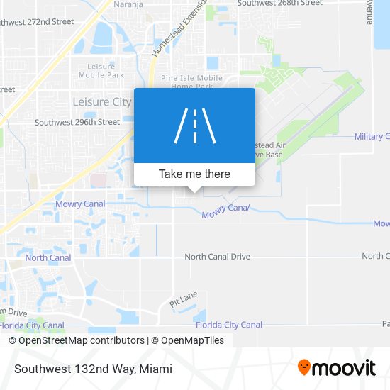 Southwest 132nd Way map