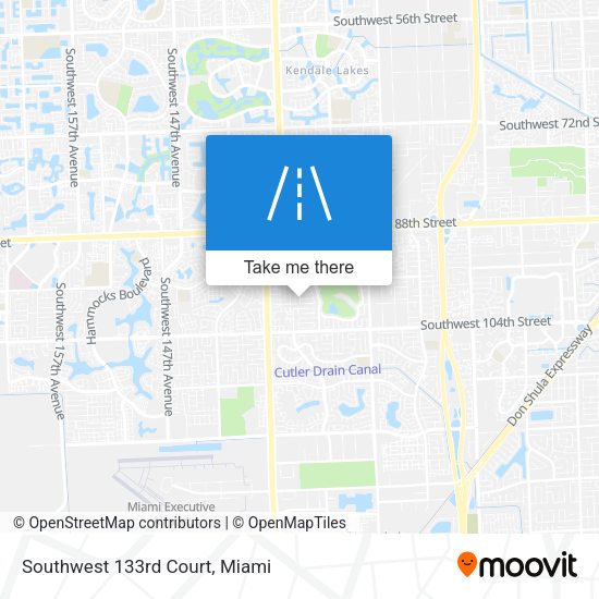 Mapa de Southwest 133rd Court