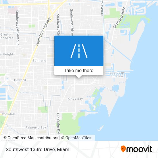 Southwest 133rd Drive map