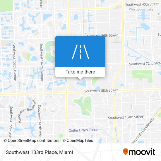Mapa de Southwest 133rd Place