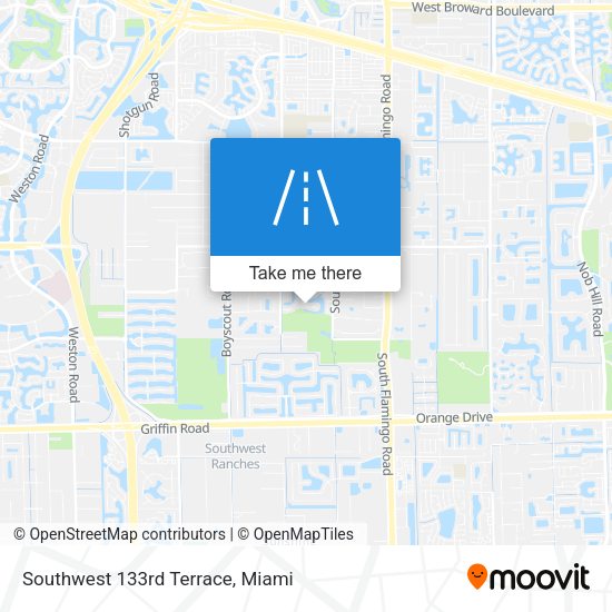 Southwest 133rd Terrace map