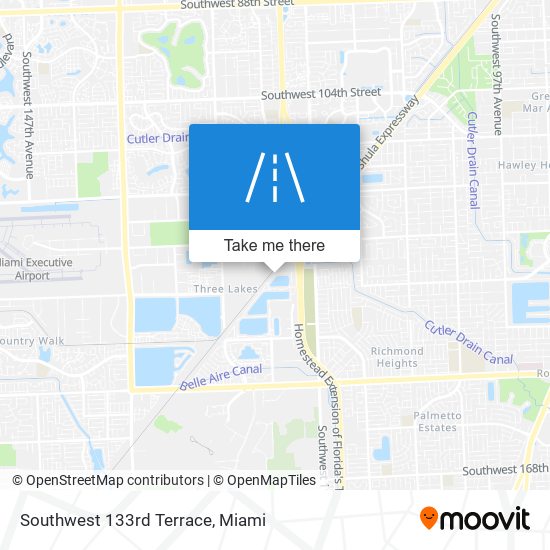 Mapa de Southwest 133rd Terrace