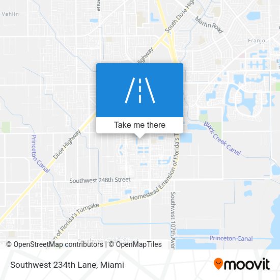 Southwest 234th Lane map