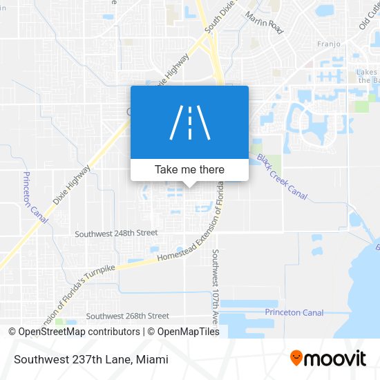 Southwest 237th Lane map